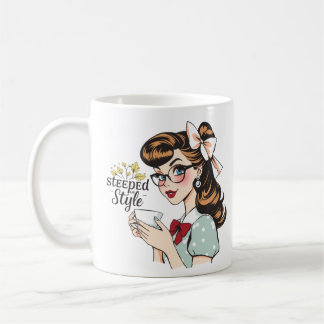 Mug Steeped in Style Glamour Retro Boissons de Thé
