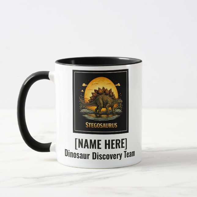 Mug Stégosaure Dinosaure Préhistorique Lune (Gauche)