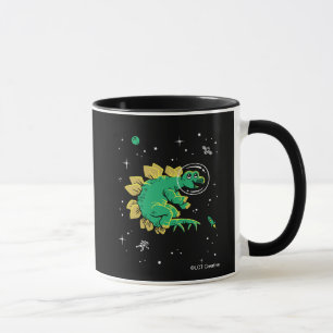 Mug Stegosaurus Dinos Tan Vert Dans L'Espace