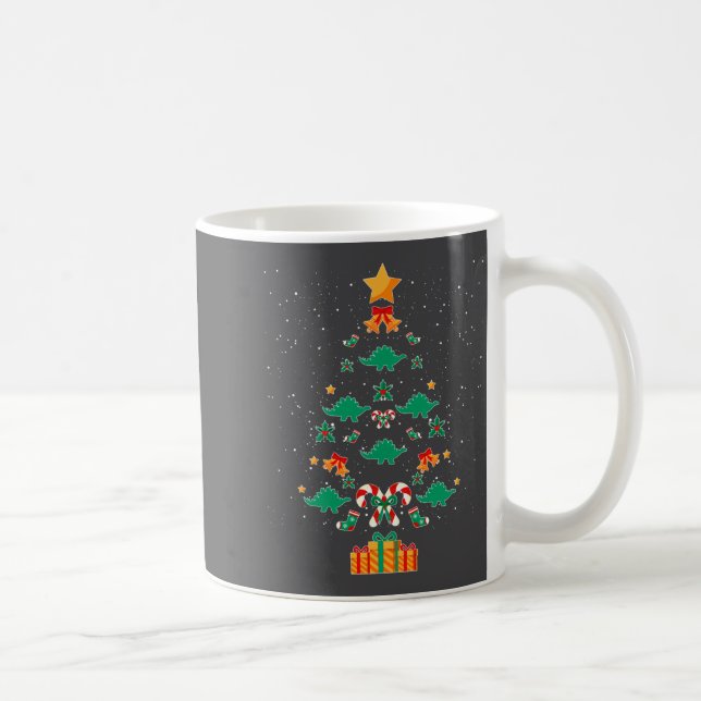 Mug Stegosaurus Dinosaur Christmas Tree Xmas Long Slee (Droite)