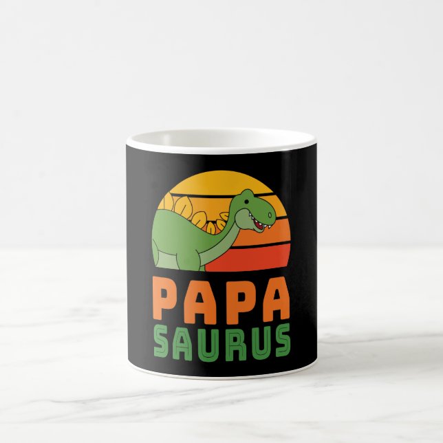 Mug Stegosaurus Papasaurus Dinosaur Fête des pères (Centre)