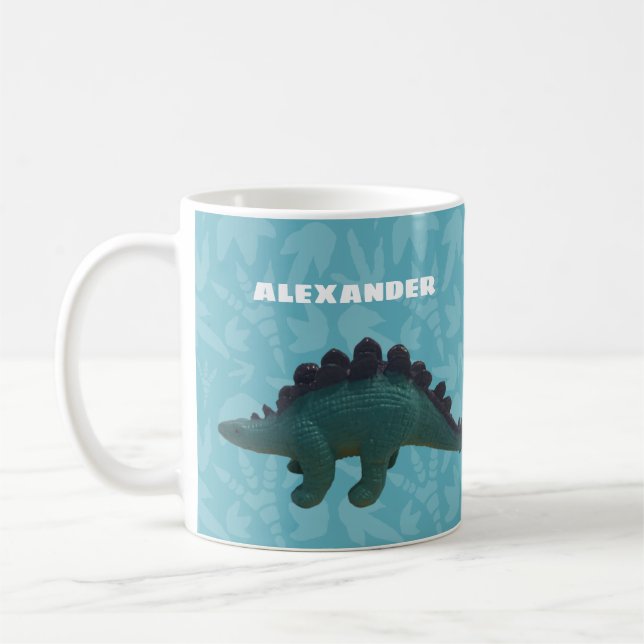 Mug Stegosaurus Toy Dinosaur Bleu et Vert (Gauche)