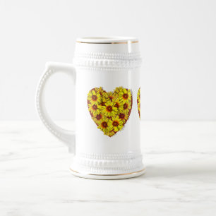 Mug Stein Cœur de Tournesol