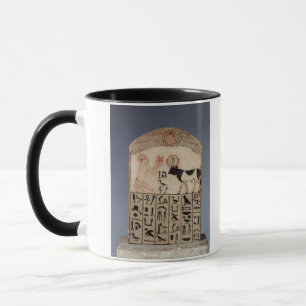 Mug Stela au taureau d'api (chaux peinte)