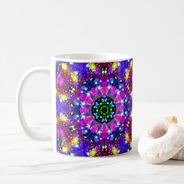 Mug Stellar Kaleid resplendissant (Avec donut)