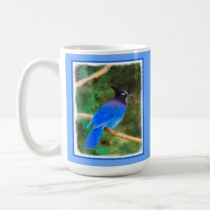 Mug Steller's Jay Painting - Art original pour oiseaux