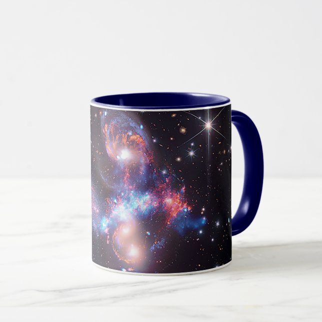 Mug Stephan's Quintet Galaxies | Hubble & JWST (Devant droit)
