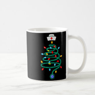 Mug Stethoscope Arbre de Noël Docteur Infirmière