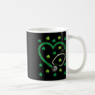 Mug Stéthoscope Cardiaque Fête de la Saint-Patrick Inf