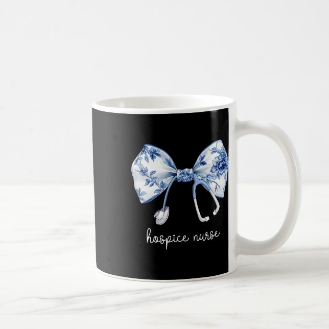 Mug Stethoscope Coquette Bow Hospice Aide Pallia (Droite)