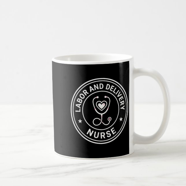 Mug Stéthoscope d'infirmière de travail et d'accouchem (Droite)