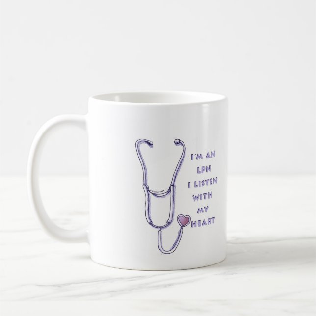 Mug Stéthoscope infirmière LPN (Gauche)