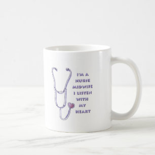Mug Stéthoscope Sages-femmes Infirmières Cœur