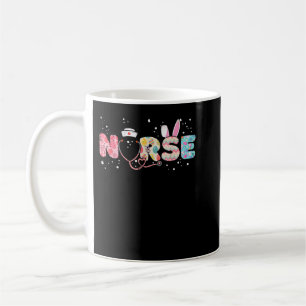 Mug Stethoscope Scrub Nurse Life Jour de Pâques Oeufs