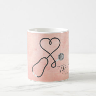 Mug Stéthoscopes d'infirmière ou de docteur avec monog