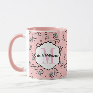 Mug Stéthoscopes Médicales pour les médecins de nom ro