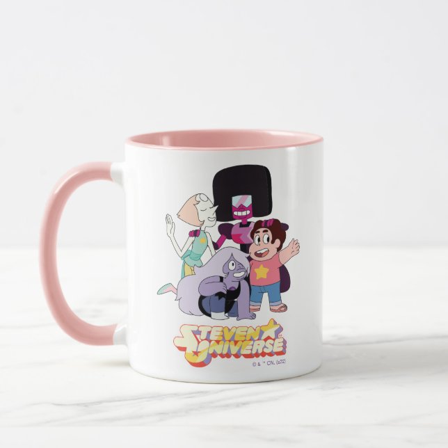 Mug Steven Universe | Crystal Gem Group Huddle (Gauche)