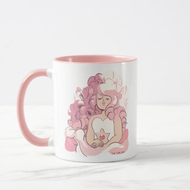 Mug Steven Universe | Illustration de quartz Rose (Gauche)