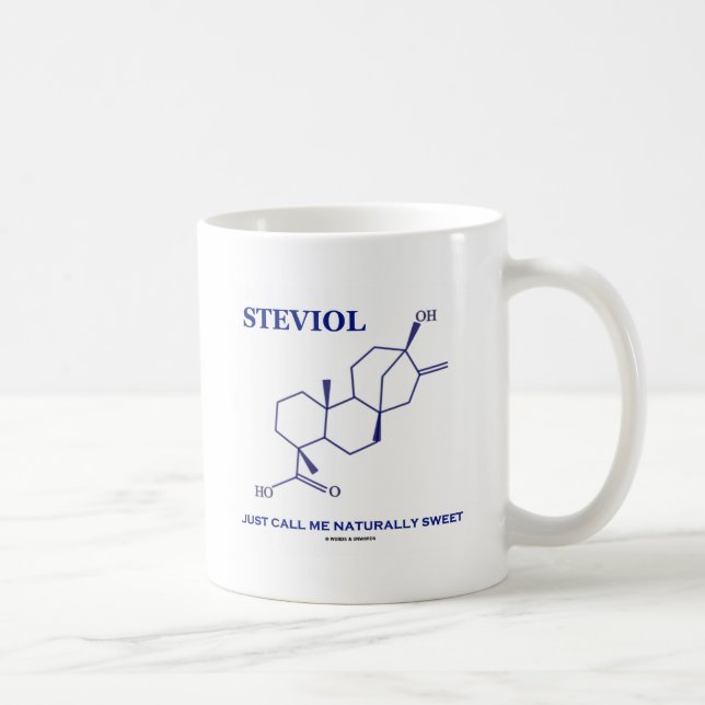 Mug Steviol (chimie) m'appellent juste naturellement (Droite)