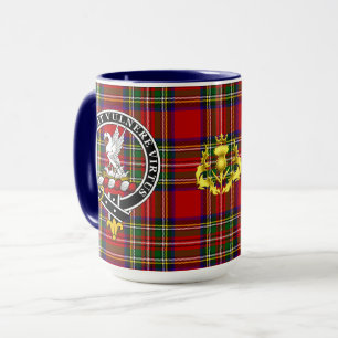 Mug Stewart Clan Badge & Tartan