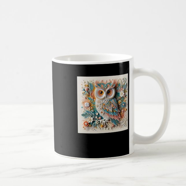 Mug Sticker 3d Owl #7 (Droite)