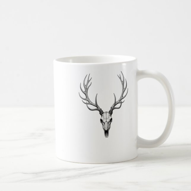 Mug Sticker à crâne de cerf moderne tendance2 (Droite)