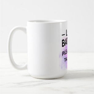 Mug Sticker Batterie basse S'il vous plaît ne me parle