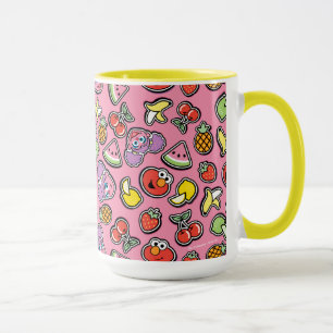 Mug Sticker Fruit Elmo & Abby Cadabby Motif