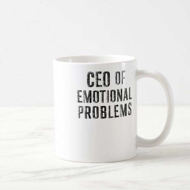 Mug Sticker vintage Pdg Des Problèmes Émotionnels (Droite)
