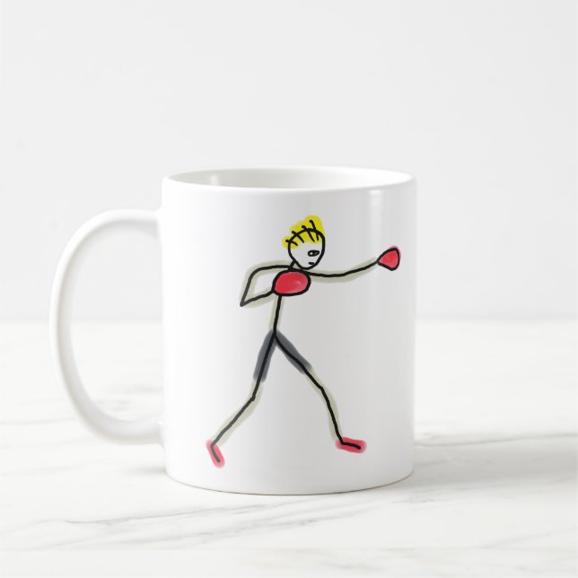 Mug Stickman Boxe (Gauche)