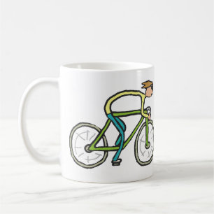 Mug Stickman cycliste