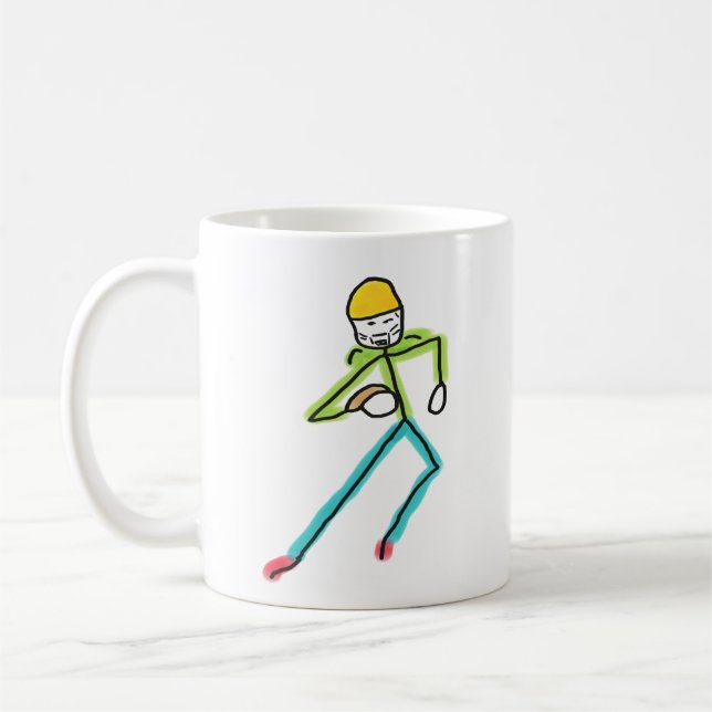 Mug Stickman de football américain (Gauche)