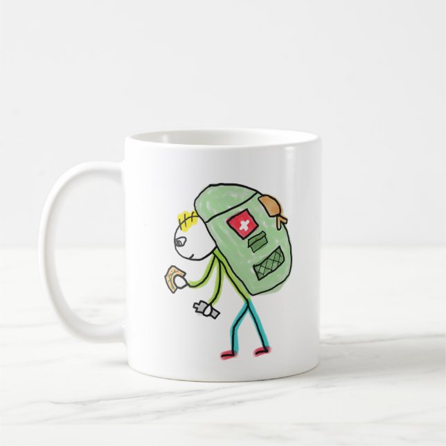 Mug Stickman en randonnée (Gauche)