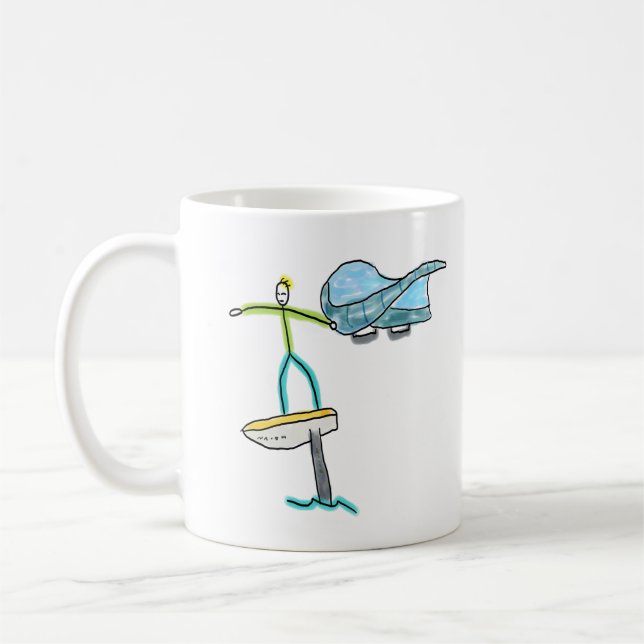 Mug Stickman Wing Foiling (Gauche)