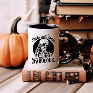 Mug Sticks & Stones Snarky Squele