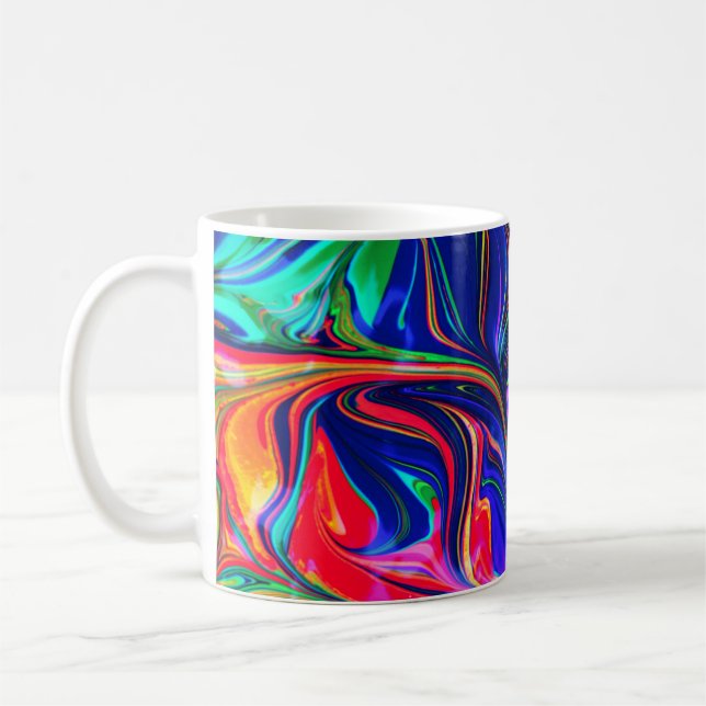 Mug Sticle à rayures arc-en-ciel (Gauche)