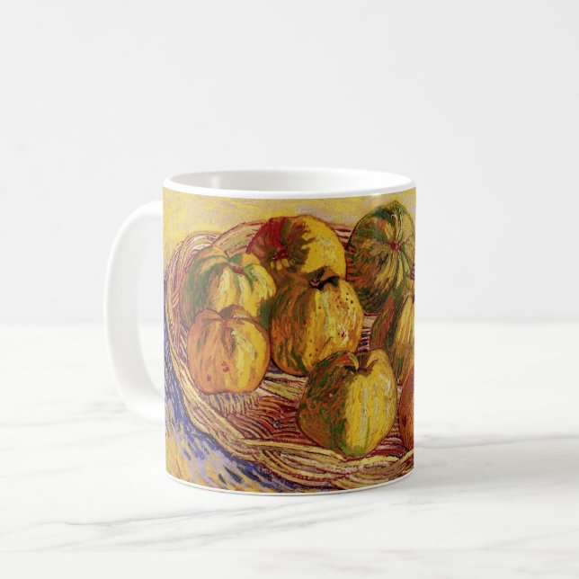 Mug Still Life, Panier de pommes de Vincent van Gogh (Devant gauche)