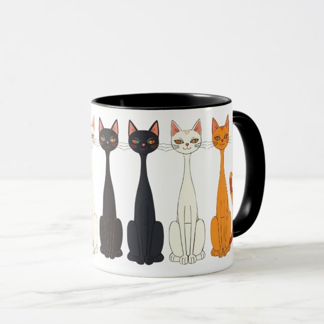 Mug Still Tired Cats - Cat Mom Kitty Lover - Graphic (Devant droit)
