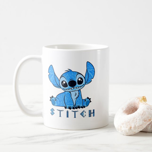 Mug Stitch Polynésien  (Avec donut)