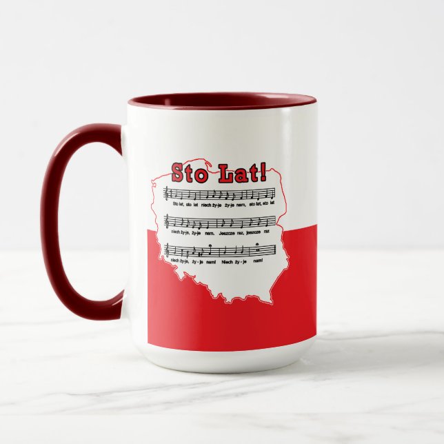 Mug Sto Lat ! Carte de la chanson polonaise (Gauche)