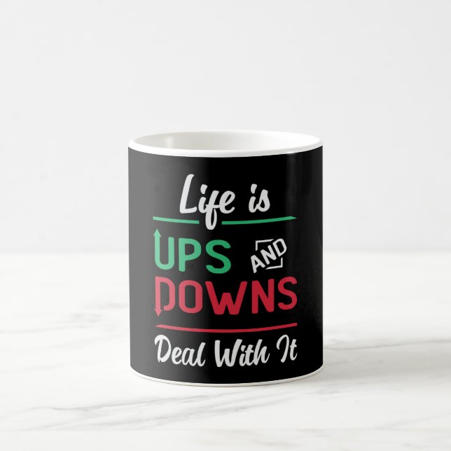 Mug Stock Market Life Est Ups Et Downs Trader (Centre)