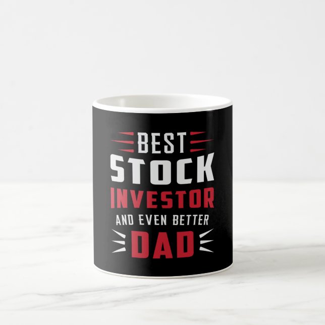 Mug Stock Stock de marché Investisseur Bull Trader (Centre)