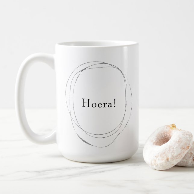 Mug Stoere Hoera Je deviens un oncle Annonce Mok (Avec donut)
