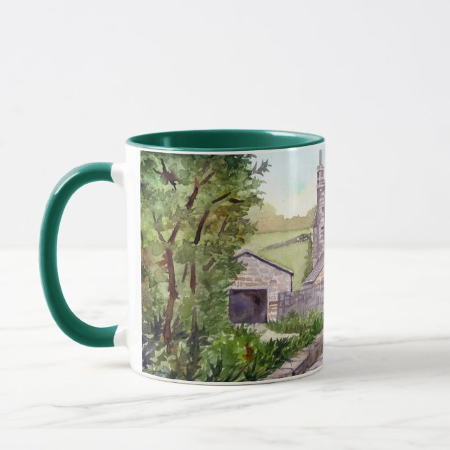 Mug Stone Bridge Watercolor (Gauche)