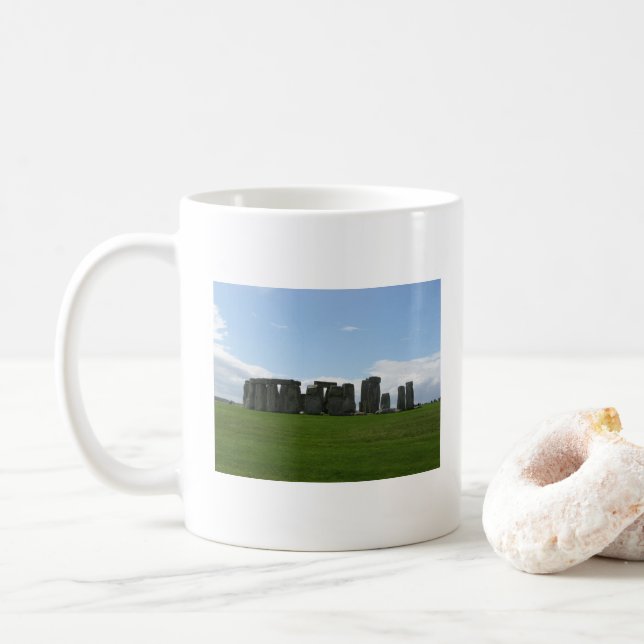 Mug Stonehenge – Photographie de paysage de monument a (Avec donut)