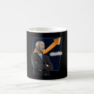 Mug Stonks Surreal Mèmes Drôle Stock