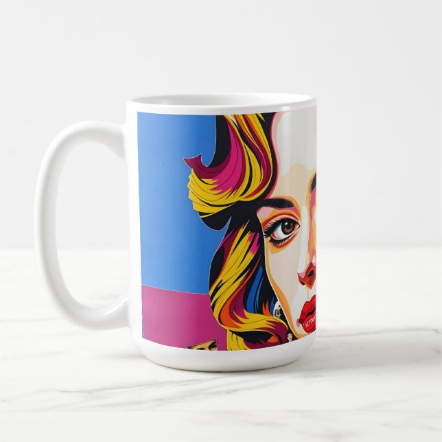 Mug « Strasha » - Dream Collage Pop Brillante (Gauche)