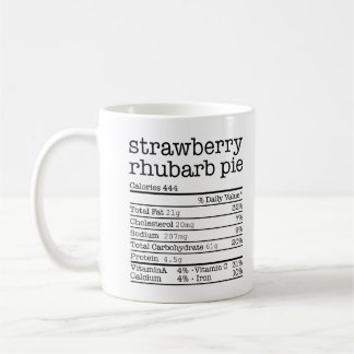 Mug Strawberry Rhubarb Pie Nutrition Fact Thanksgiving