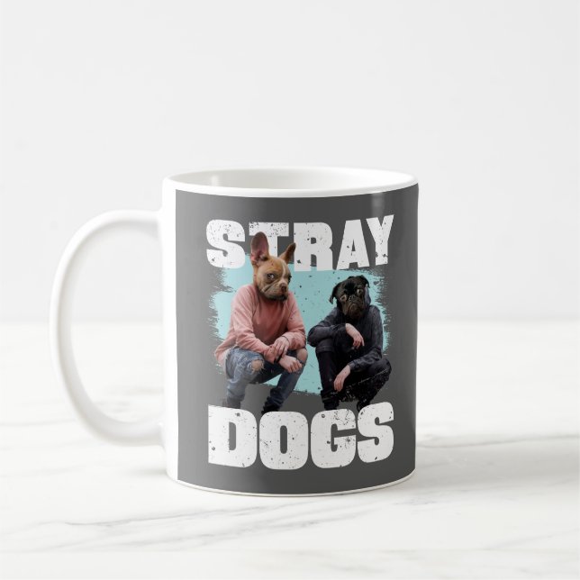 MUG STRAY CHIENS AMUSENT LES GENS AVEC DES TÊTES DE CH (Gauche)