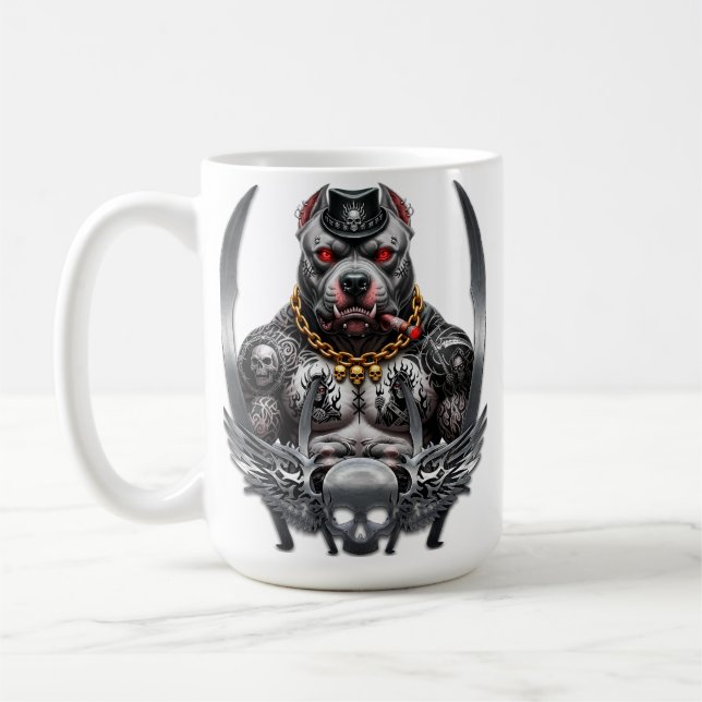 Mug Strong and brave pit bull (Gauche)